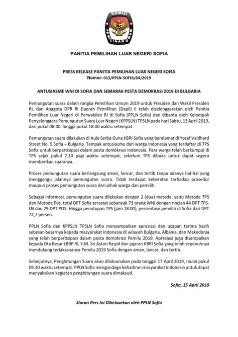 Contoh press release pemerintahan  3